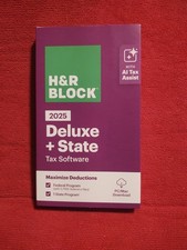 THIS LISTING IS FOR: 1(ONE) H&R Block Tax Software DELUXE + STATE 2025 Key Card. picture