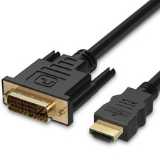 Fosmon HDMI to DVI Cable 24+1 (6FT), Full 1080p, Bi-Directional 6 Feet, 06 FT  picture