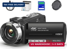 4K UHD 80MP Camcorder Video Camera YouTube Vlogging Camera Webcam Autofocus picture
