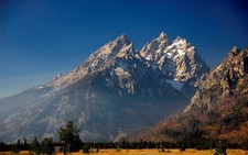 Landscape nature snowy peak mountains fall sunlight Custom Gaming Mat Desk picture