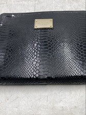 Michael Kors Black Embossed Leather Flexible Tablet Case picture