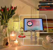 Acrylic Laptop/tablet/iPad Stand Desk Clear Laptop Riser Adjustable picture