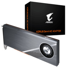 Gigabyte AORUS GC-4XM2G4 one click RAID storage Gen4 AIC ADAPTOR PCI-E x1 M.2 picture