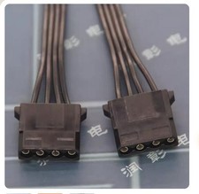 Cable Black 18AWG D-port One In Two Wire Large 4P Parallel IDE Power Supply Line picture