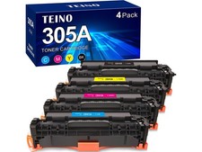 TEINO 305A CMYK TONER CARTRIDGE PACK COMPATIBLE FOR HP LASERJET PRO 300 400 picture