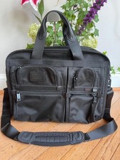 Tumi Alpha Expandable Organizer Laptop Briefcase Ballistic Nylon 26141D4 (pu3000 picture