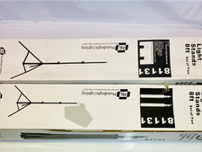 PhotoBright 81131 Studio Light Stand 8 Ft w/ Carry Case Lot of 2 In Original Box picture