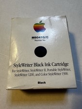Vintage Apple StyleWriter Black Ink Cartridge M8041G/C Rainbow Logo picture
