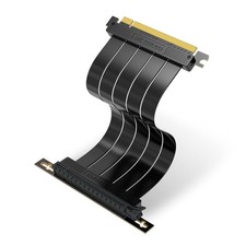 EZDIY-FAB PCIe 4.0 x16 GPU Riser Extension Cable 20cm Straight - 180 Black picture