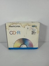 Memorex CD-R 10 Pack 52 x 700 MB 80 Minutes Recordable Disc Jewel Case picture