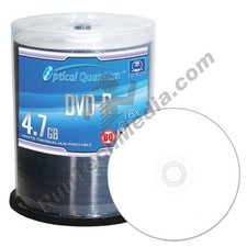 600 Optical Quantum 16x 4.7GB DVD-R White Thermal HUB Printable OQBQDMR16WTP picture