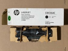 HP CB436AC Black Contract LaserJet Toner Cartridge-Open Box picture