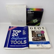 Commodore 64 Software Lot GEOS 2.0 Turtle Graphics II Manuals Untested picture