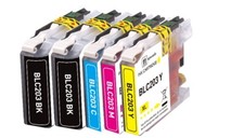 5PK XL Replacement Ink Set fits Brother LC203 MFC-J680DW MFC-J880DW MFC-J885DW picture