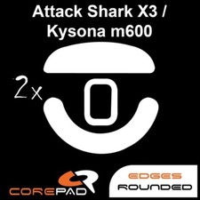 Corepad Skatez Attack Shark X3 Kysona M600 Replacement Mouse Feet PTFE Teflon picture