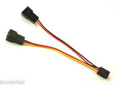 Fan 3 pin to Y Splitter Cooling Fan Wire Cable Connector Adapter - PC Computer picture