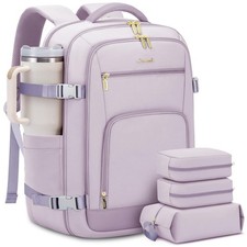 LOVEVOOK 50L Travel Backpack Women Carry On 18 Inch Laptop Waterproof 4Pcs Set picture