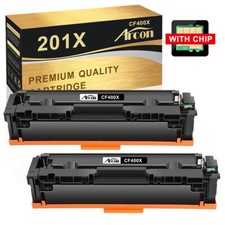 2pack CF400X 201X Black Toner Cartridge For HP Laserjet Pro M277dw M252dw M277n​ picture