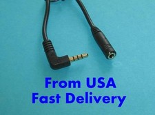 3PK 4-Pole 3Ring TRRS 3.5mm (1/8'') Male To Female AV Extension Cable 3FT/1M USA picture