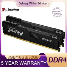 Kingston Fury Beast DDR4 8GB 16GB 2666MH 3200MHz 3600MHz 288Pin DIMM Desktop RAM picture