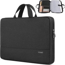 TSA Laptop Sleeve Bag for 15-15.6 Inch Laptops, 16 Inch Case with Handle, Black picture