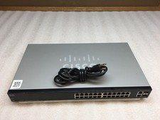 Cisco SG200-26 26-Port Gigabit Smart Switch SLM2024T V02 w/ Power Cable picture