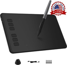 Tableta De Dibujo Gráfico De, 6x4 Pulgadas De Área Activa Grande Para Diseño NEW picture