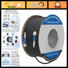 100M LC to LC Armored Outdoor Fiber Optic Cable, Single Mode 9/125μm, FTTH, Data picture