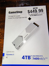 GameStop 4TB NVMe M.2 PCIe Gen4x4 Internal SSD Heatsink PS5/PC 7400MB/s picture