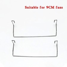 2Pcs CPU Fan Clips 80mm 90mm 120mm Stainless Steel Wire Heatsink Mount picture