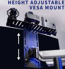 16 inch VESA Monitor Mount Shelf for Streaming - Holds Cameras, Webcams, Micr... picture