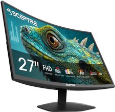 New Sceptre Curved 27-inch Prime Gaming Monitor DisplayPort x2 180Hz HDMI x2... picture
