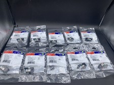 LOT OF 10 Leviton 5G108-RE5 GigaMax 5E QuickPort Conn. Cat 5E Black- New picture