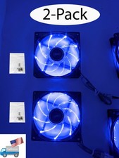 2-Pack: NEW Enermax 90mm x 25mm Blue LED 3pin Gamer PC Case Cooling Fan + SCREWS picture