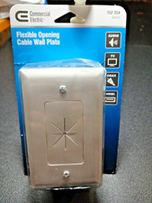 CE TECH Flexible Opening Cable Wall Plate #5028-WH, WHITE New Sealed picture