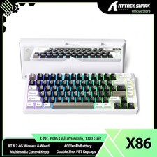 ATTACK SHARK X86 75% Aluminum CNC Wireless Mechanical Gaming Keyboard RGB picture