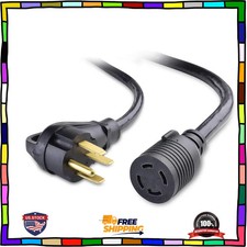Cable Matters 30 Amp to 50 Amp RV Adapter 1.5ft Black picture