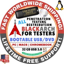 BLACKARCH LINUX OS FULL ISO SLIM XFCE NET BOOTABLE USB/ DVD, 64BIT, MAC/PC picture