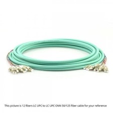 50m 12 Fibers OM4 Multimode MultiFiber PreTerminated Breakout Trunk Cable -8789 picture