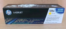 NEW GENUINE HP LASERJET 125A YELLOW TONER, CB542A, SLIGHT BOX DAMAGE BUT SEALED picture