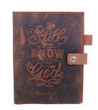 Moonstep TOOLED BROWN GENUINE LEATHER ID CARD TABLET E-BOOK READER COVER picture