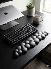 New Ergonomic Cloud Keyboard Wrist Rest Pad Black Memory Foam 17