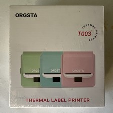 ORGSTA T003 Bluetooth Thermal Label Maker Printer Pink Phone PC New Sealed picture