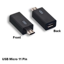 LOT 10pcs USB Type Micro 5 Pin to Micro 11 Pin Converter for Samsung Galaxy picture