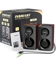 INSMART High-End 2.0 PC Speakers | Bluetooth and Wired picture