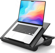 HUANUO Lap Desk, Portable Laptop Stand Fits Up to 15.6 Inch Laptops, Adjustable picture