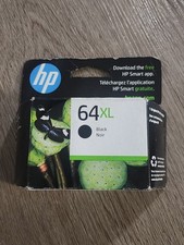 HP 64XL N9J92AN Original Black Ink Cartridge NEW PACKAGE DISTRESS -----16 picture