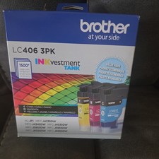 Brother LC4063PK INKvestment Ink 1500 Page-Yield Cyan/Magenta/Yellow 3 Pack picture