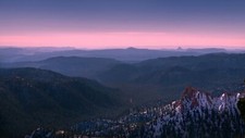 Landscape nature bryce canyon national park mist sunset Custom Gaming Mat Desk picture