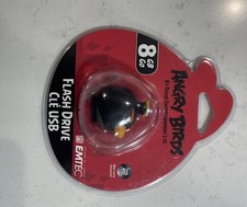 EMTEC Angry Birds 8GB Flash Drive Black Bird Matilda Brand New Sealed picture